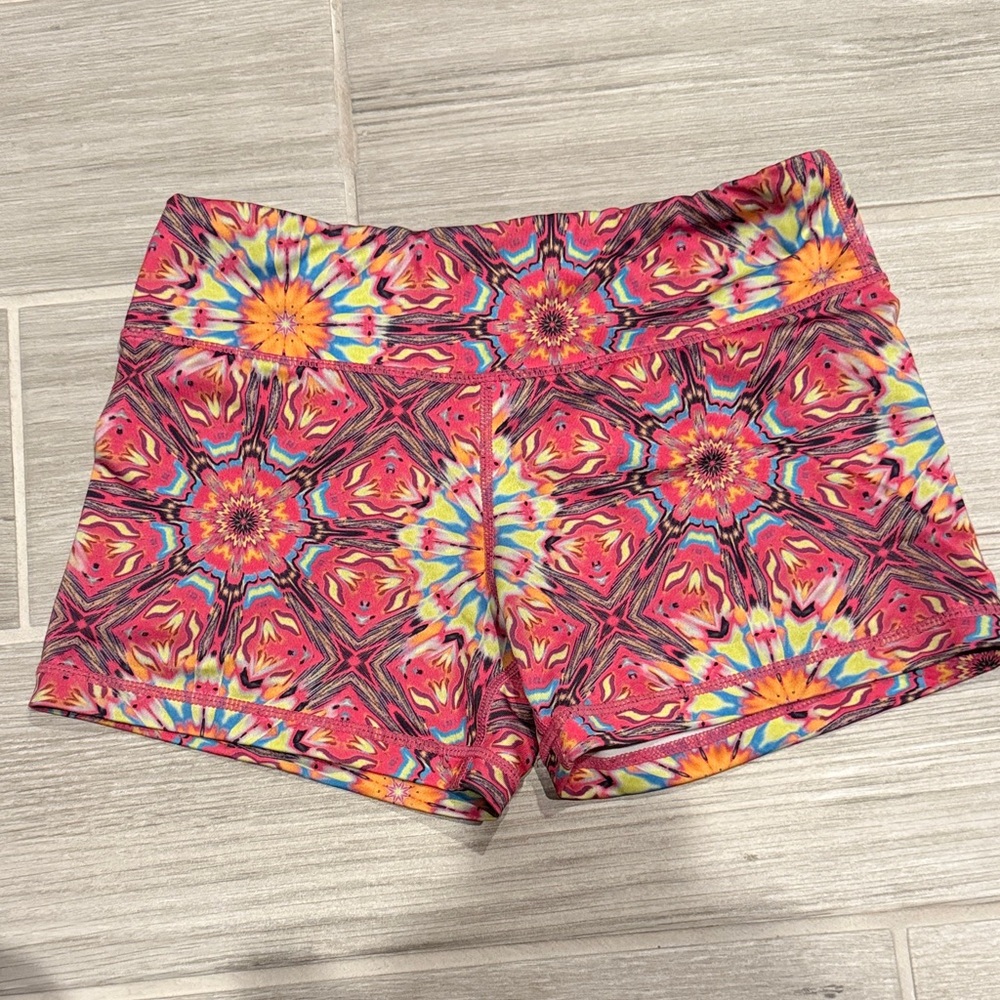 Kaleidoscope Pattern Women's Athletic Shorts